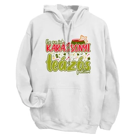 Karácsonyi teázós pulóver (Fehér)