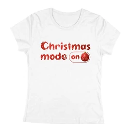 Christmas mode on női póló (Fehér)