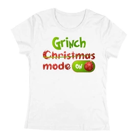 Grinch mode on női póló (Fehér)