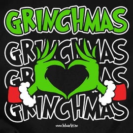 Grinchmas férfi póló (Fekete)