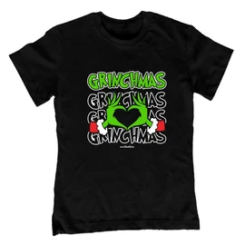 Grinchmas gyerek póló (Fekete)