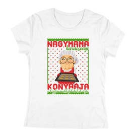 Nagymama főztje női póló (Fehér)
