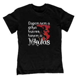 Engem a Mikulás hozott gyerek póló (Fekete)