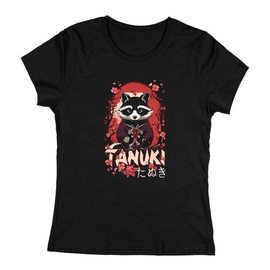 Tanuki női póló (Fekete)