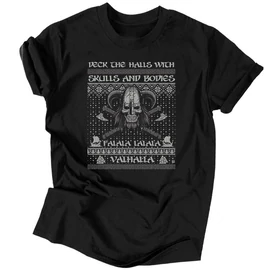 Valhalla férfi póló (Fekete)
