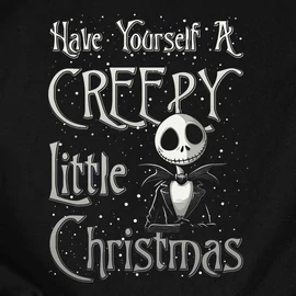 Creepy little christmas férfi póló (Fekete)