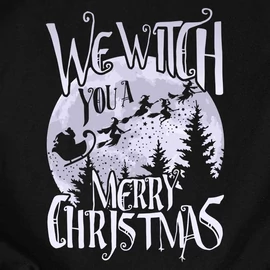 Witch you férfi póló (Fekete)