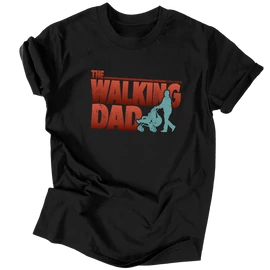 Walking dad férfi póló (Fekete)