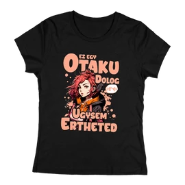Ez egy otaku dolog női póló (Fekete)
