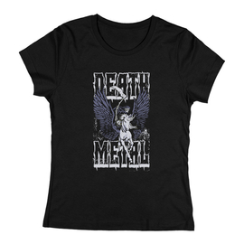 Death metal női póló (Fekete)