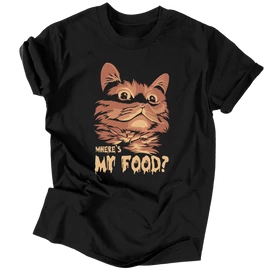 Where's my food póló (Fekete)