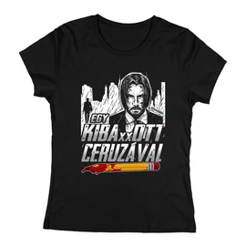 John Wick - Egy kiba**ott ceruzával női póló (Fekete)