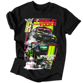 Drift Allstars - POWERED BY VODKA férfi póló (fekete)