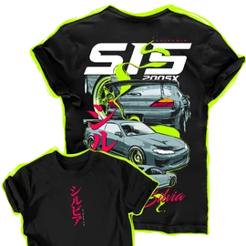 SHIRUBIA - S15 SILVIA férfi póló (fekete)