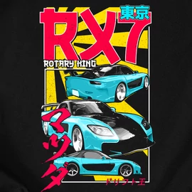 ROTORKIRÁLY - RX7 férfi póló (fekete)