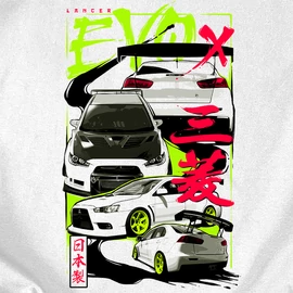 EVO X férfi póló (fehér)