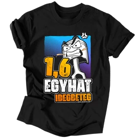 1.6 Idegbeteg férfi póló (fekete)