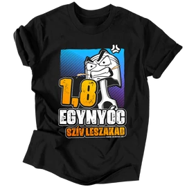 1.8 Szív leszakad férfi póló (fekete)