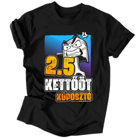 2.5 Kúposztó férfi póló (fekete)