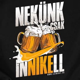 Nekünk inni kell, neki házasodni! férfi póló szett (fekete-rózsaszín)
