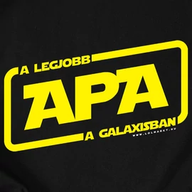 A LEGJOBB APA A GALAXISBAN férfi póló (Fekete)
