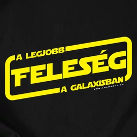 A LEGJOBB ANYA &amp;amp; APA A GALAXISBAN póló szett (Fekete-fekete)