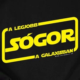 A LEGJOBB APA A GALAXISBAN férfi póló (Fekete)