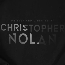 Directed by Christopher Nolan férfi póló (fekete)
