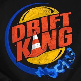Drift king kapucnis pulcsi (Fekete)