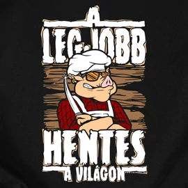 A legjobb hentes a világon póló és fém bögre szett (Fekete pólóval)