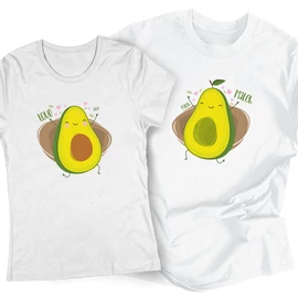 Avokado Love&Match páros póló szett (Fekete)