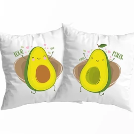 Avokado love&amp;match páros kis párnák (Fehér)