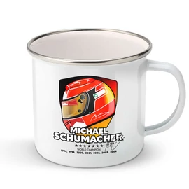 Michael Schumacher tribute fém bögre (Fehér)