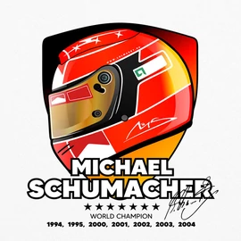 Michael Schumacher tribute fém bögre (Fehér)