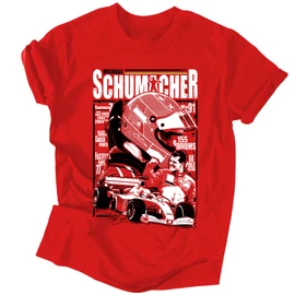 Michael Schumacher tribute férfi póló (Piros)