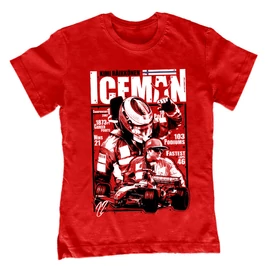 ICEMAN Kimi Raikkönen Tribute gyerek póló (Piros)