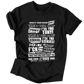 F*ck you Tony férfi póló (Fekete)