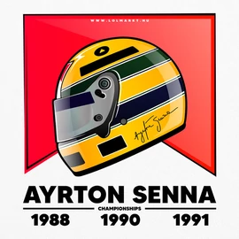 SENNA - Ayrton Senna Tribute fém bögre (Fehér)