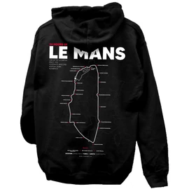 LE MANS kapucnis pulóver (Fekete)