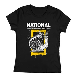 National Turbographic női póló (Fekete)