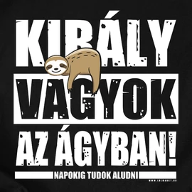 Király vagyok női póló (Fekete)