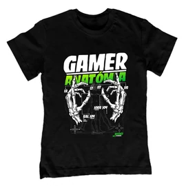 Gamer Anatómia (XBOX) gyerek póló (Fekete)