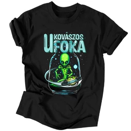 Kovászos ufoka férfi póló (Fekete)