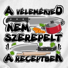 A véleményed nem szerepelt a receptben férfi póló (Fehér)