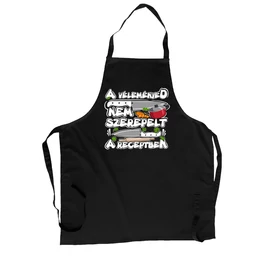 A véleményed nem szerepelt a receptben kötény (Fekete)