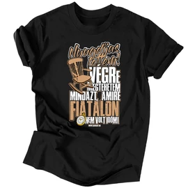Nyugdíjas lettem férfi póló (Fekete)