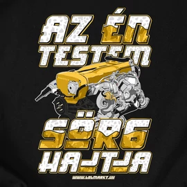 Sör6 férfi póló (Fekete)