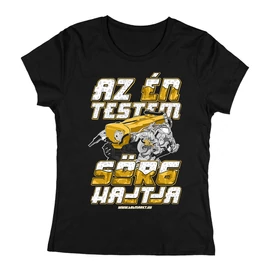 Sör6 női póló (Fekete)