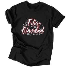 Feliz Navidad férfi póló (Fekete)