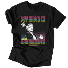 My Bias Is Rap Monster férfi póló (Fekete)